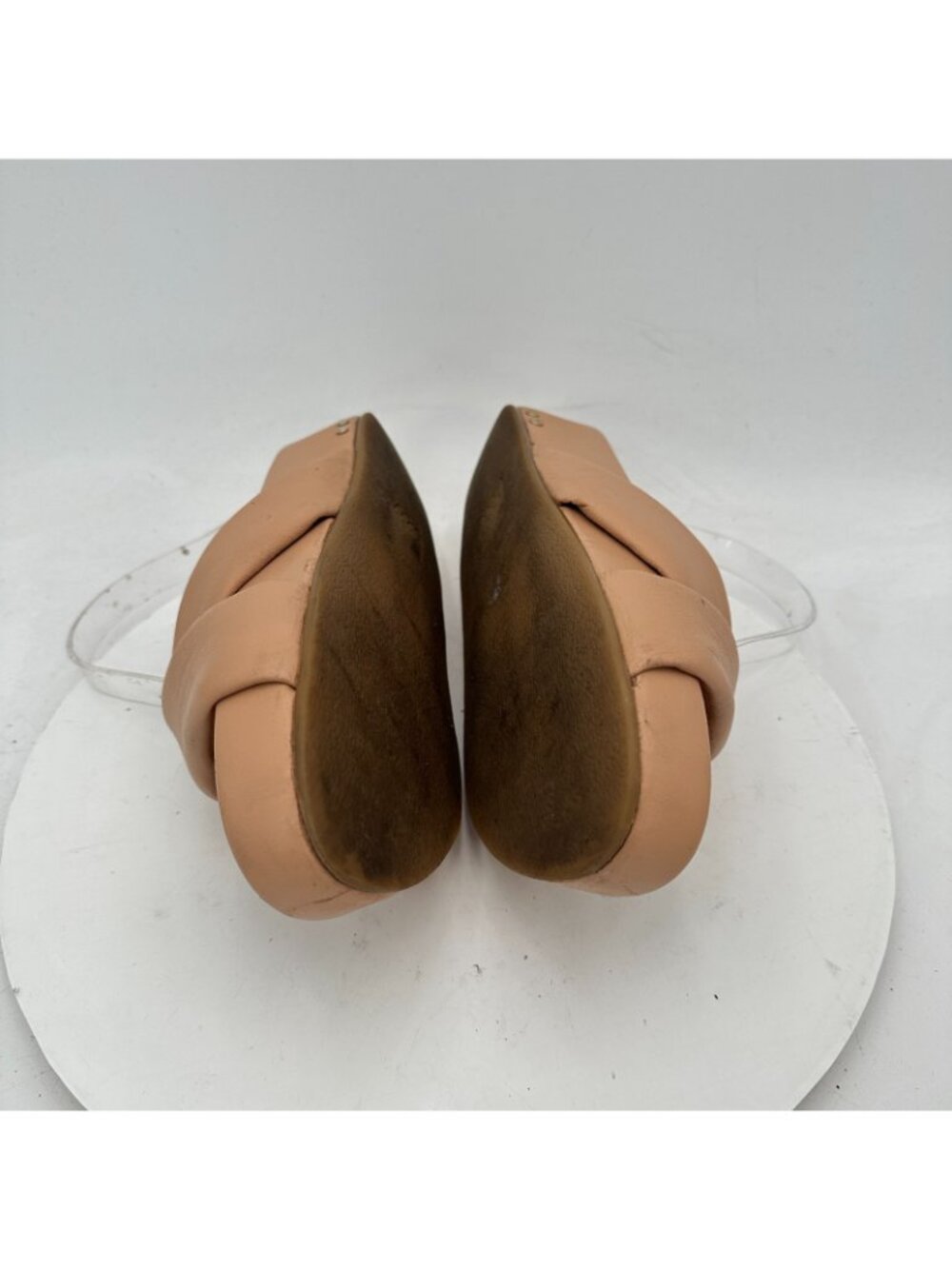 Beek Rhea Women Size 9 Cream Brown Beach Slides Slip On Platform Sandal - Picture 7 of 11